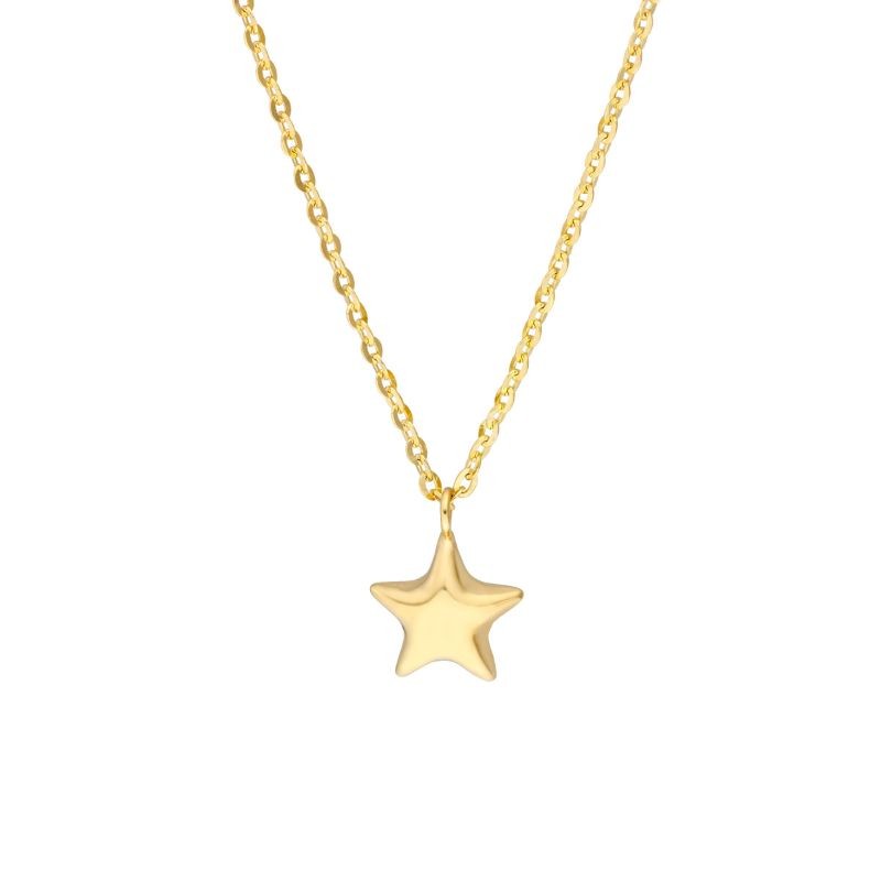 PD Collection ChildS Puff Star Pendant Necklace 18