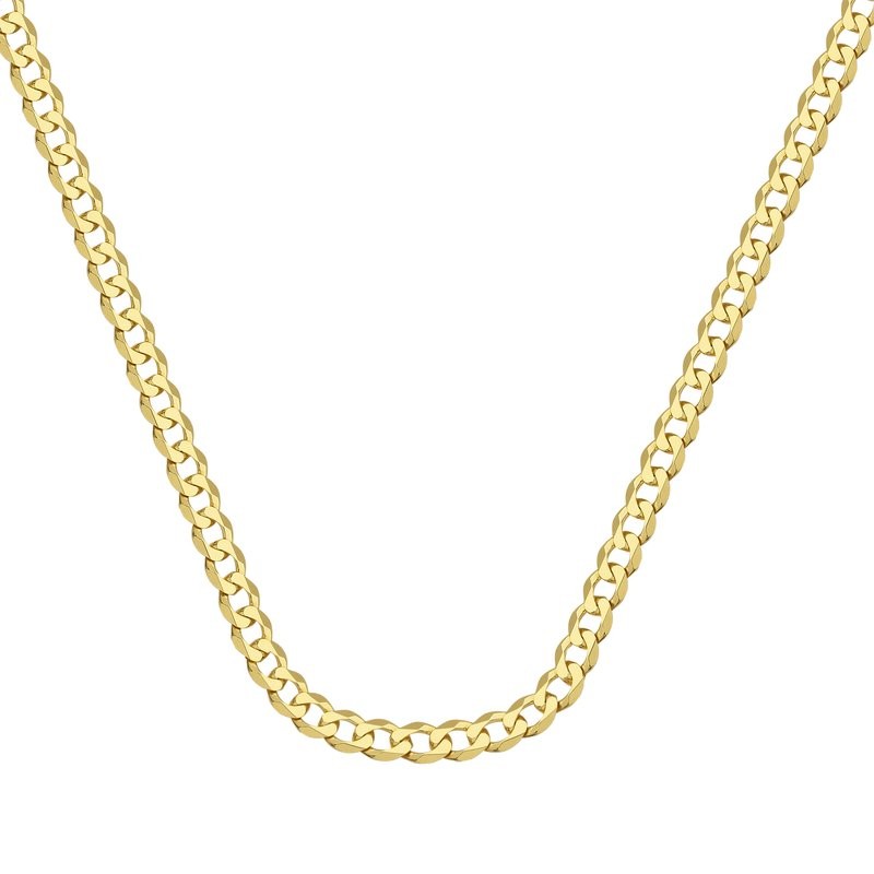 14K Flat Cuban Link Chain By PD Collection