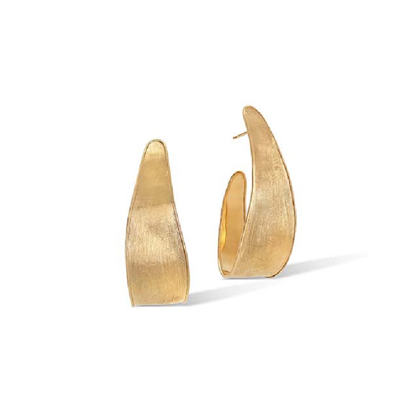 Marco Bicego Lunaria Collection 18K Lunaria Yellow Gold Small Hoop Earrings