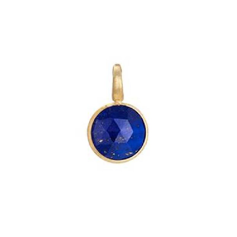 Marco Bicego Jaipur Collection 18K Yellow Gold Medium Stackable Pendant Blue Topaz
