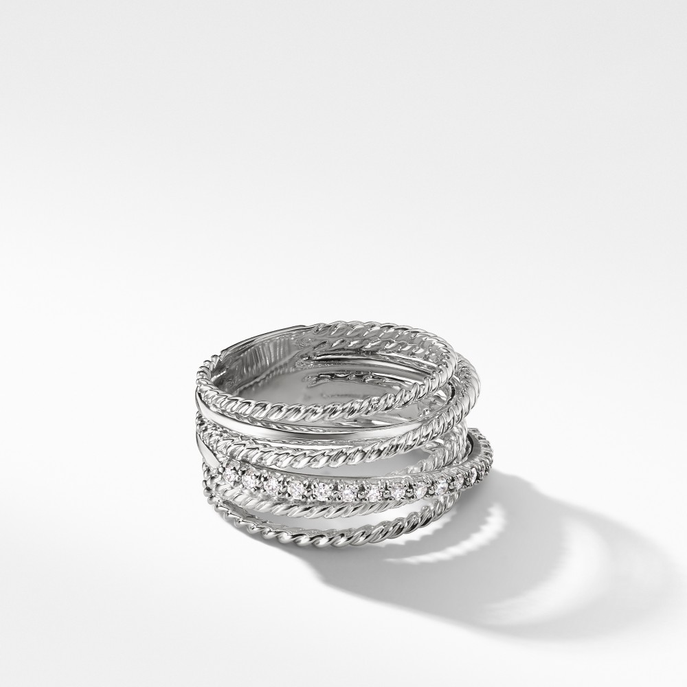 The Crossover Collection® Wide Ring with Diamonds