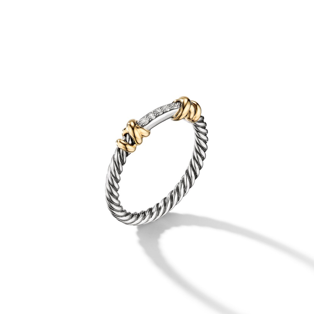 Petite Helena Wrap Ring with 18K Yellow Gold and Diamonds