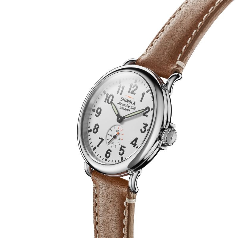 The Runwell 41MM, Tan Leather Strap Watch