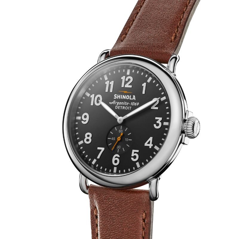 The Runwell 47MM, Leather Strap Watch
