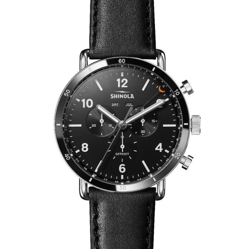 Canfield Sport 45MM, Leather Strap Watch