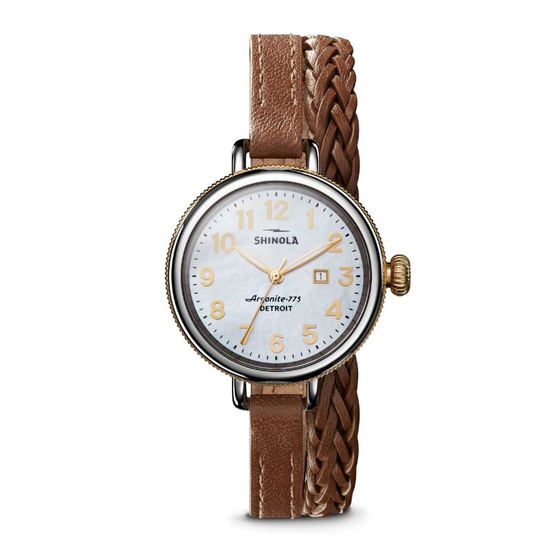 The Birdy 34MM, Leather Strap Watch