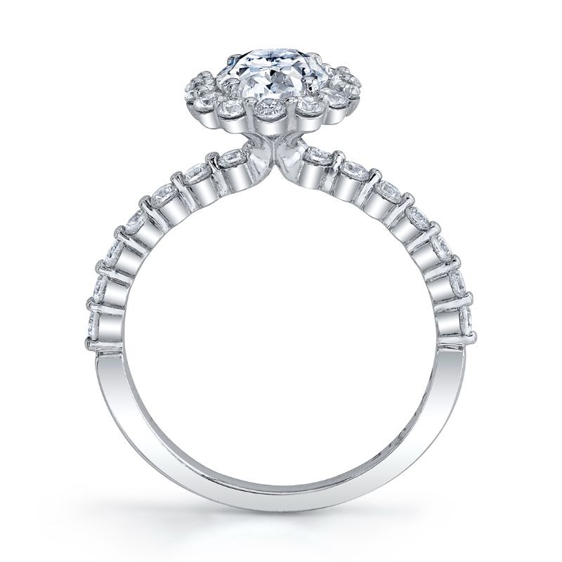 Sylvie Athena Round Halo Engagement Ring