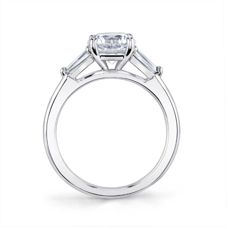 Sylvie Nicolette Three Stone Oval Engagement Ring