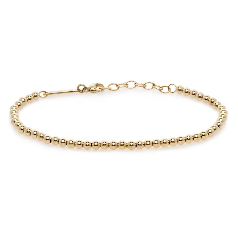 Zoe Chicco bracelet with 3mm gold beads