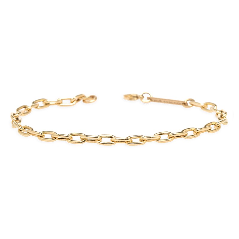 Zoe Chicco medium square oval link chain bracelet