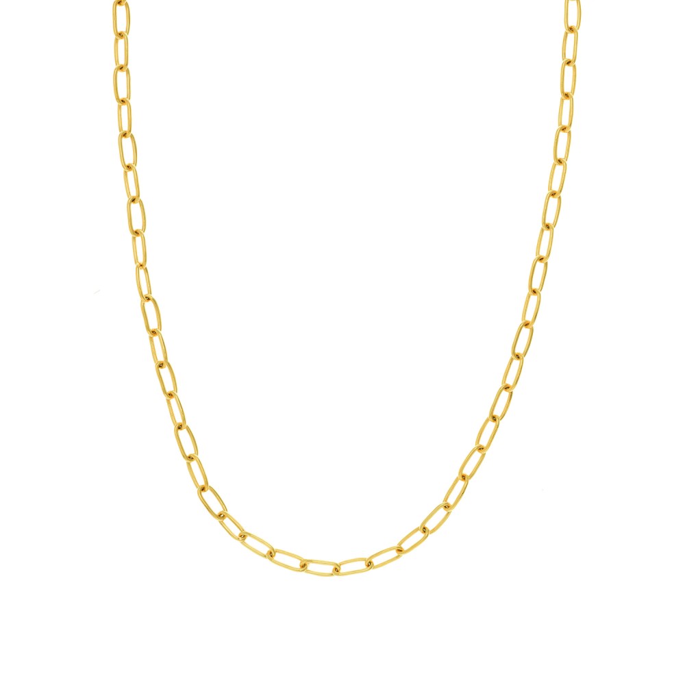 PD Collection 14k Gold 5mm Paper Clip Chain