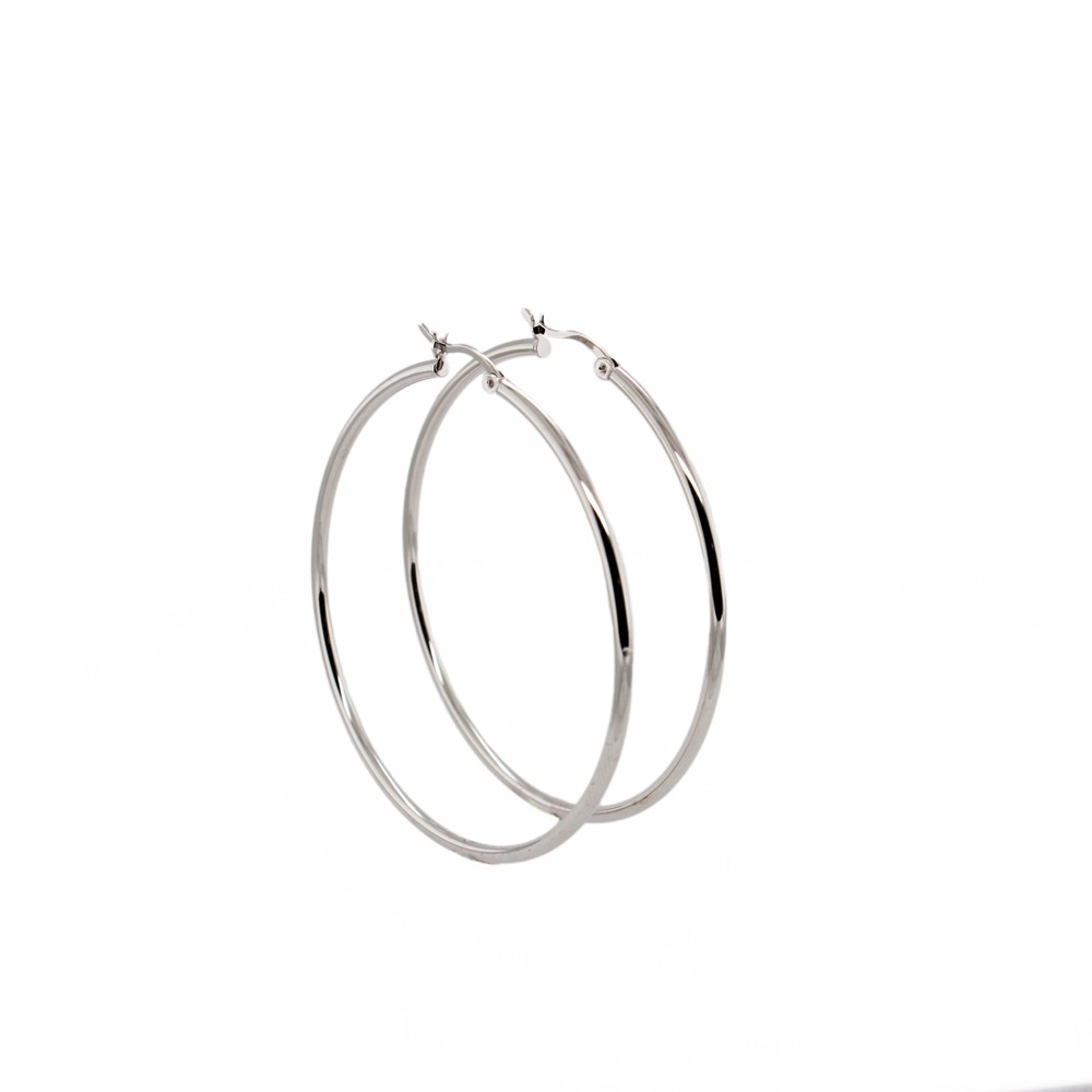 PD Collection Sterling Silver Hoops