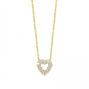 Roberto Coin 18K Diamond Heart Pendant Necklace