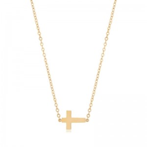 PD Collection Yg Small Cross Necklace