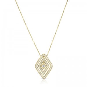 18K Yellow Gold Diamante Large Diamond Necklace BY Roberto Coin