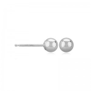 PD Collection 14K White Gold Ball Stud Earrings By PD Colleciton