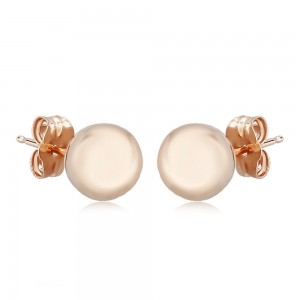 PD Collection 14K Rose Gold Ball Stud Earrings