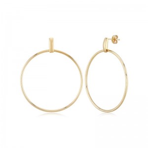 Pd Collection Yg Circle Earrings With Post