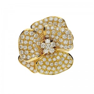 Leo Pizzo 18K Diamond Flower Ring