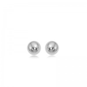 PD Collection Sterling Silver 4mm Ball Earrings