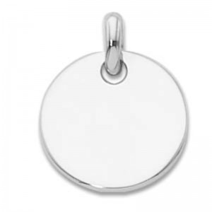 Sterling Silver Round Disc Charm By PD Collection