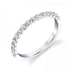 Stackable Wedding Band - Cerise