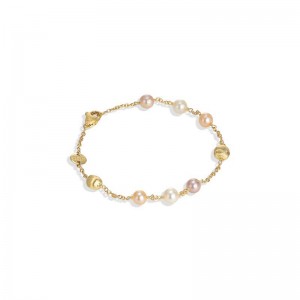 Marco Bicego18K Yellow Gold And Pearl Single Strand Bracelet  Africa Pearl Collection