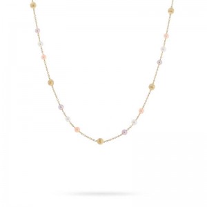 Marco Bicego Africa Pearl Collection 18K Yellow Gold And Pearl Short Necklace