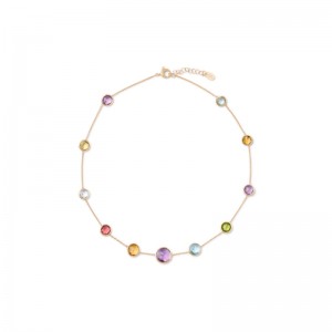 18K Mixed Gemstone Necklace By Marco Bicego