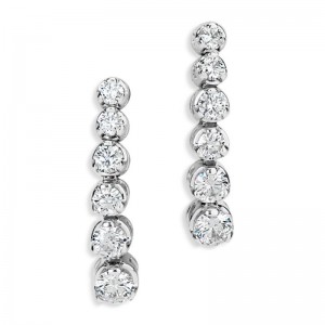 Providence Diamond Collection Six Stone Drop Earrings