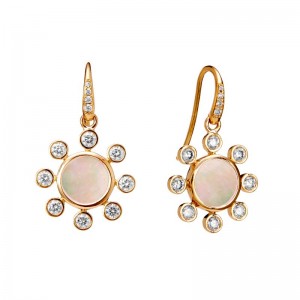 Syna 18K Mother Of Pearl Drop Earrigns