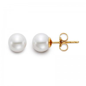PD Collection 18K Gold 6-6.5mm Pearl Studs