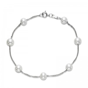 PD Collection  Tin Cup Pearl Bracelet