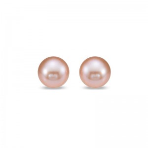 PD Collection  6-6.5Mm 14K Wg Pink White Freshwater Pearl Earrings
