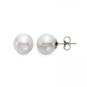PD Collection 14K WG 9-9.5MM FW PEARL STUD EARRING
