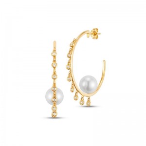 Aida Charm Hoop Earrings By Pd Collection