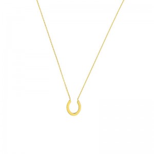 PD Collection 14K Yellow Gold Horseshoe Necklace