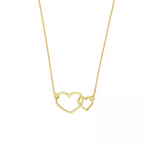 PD Collection Interlocked Open Heart Necklace 18
