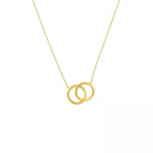 PD Collection Interlocked Circled Necklace 18