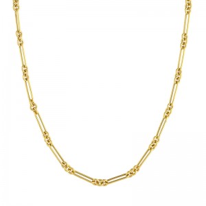PD Collection 14K Yellow Gold Fancy Paperclip Chain