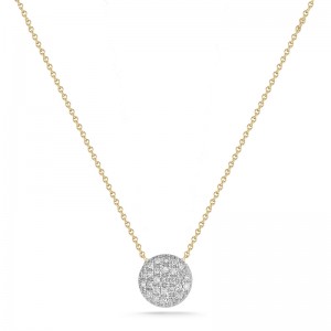 14k Diamond Two Tone Medium Necklace By Dana Rebecca