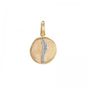 Marco Bicego Jaipur Collection 18K Yellow Gold Small Diamond Accent Pendant