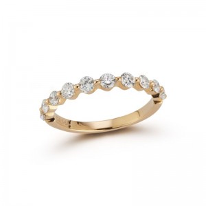 PD Collection Diamond Halfway Ring