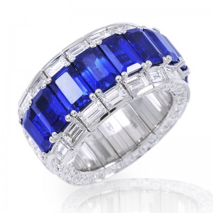 18K Diamond and Sapphire Xpandable Ring By Picchiotti