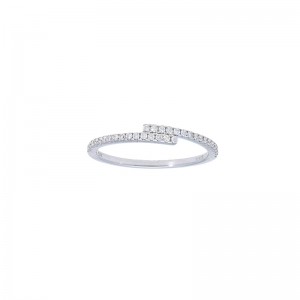 14K Pave Diamond BYpass Ring BY PD Collection