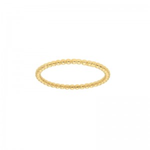 PD Collection 14k Yellow Gold Stackable Beaded Band