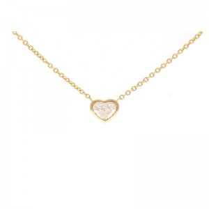PD Collection  Solitaire  Diamond Heart Necklace