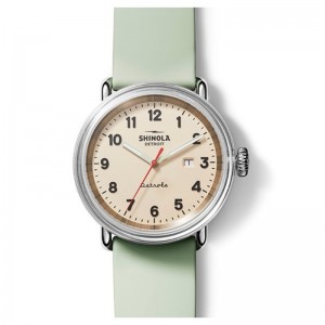 Detrola 43MM, Silicone Strap Watch