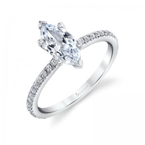 Sylvie Adorlee Marquise Engagement Ring