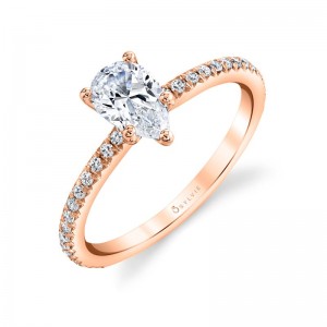 Pear Cut Classic Engagement Ring - Adorlee